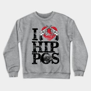 I Heart Hippos Crewneck Sweatshirt